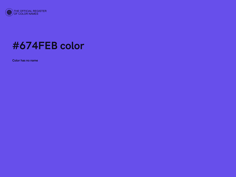 #674FEB color image