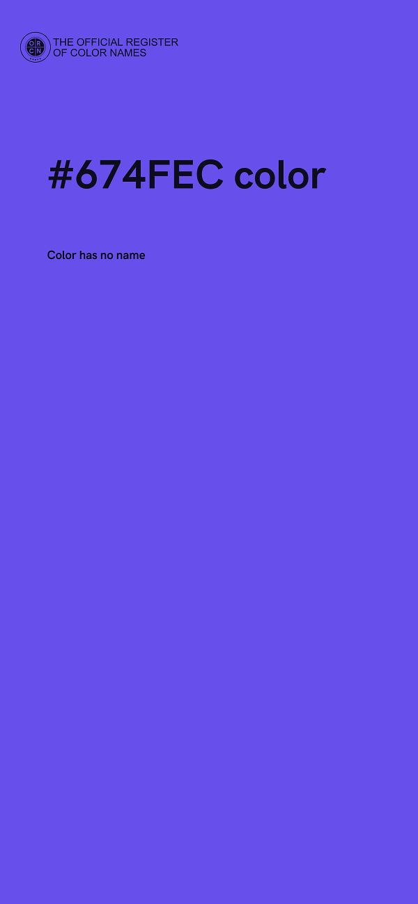 #674FEC color image