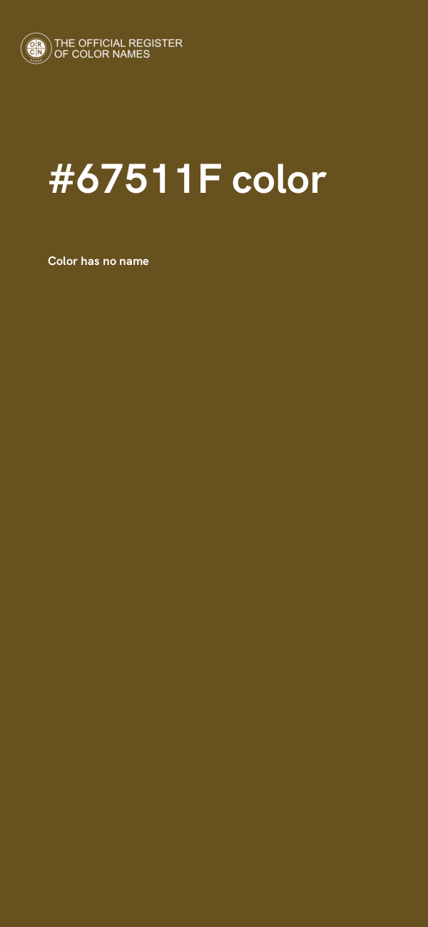 #67511F color image
