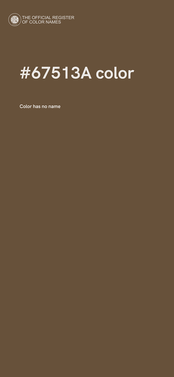 #67513A color image