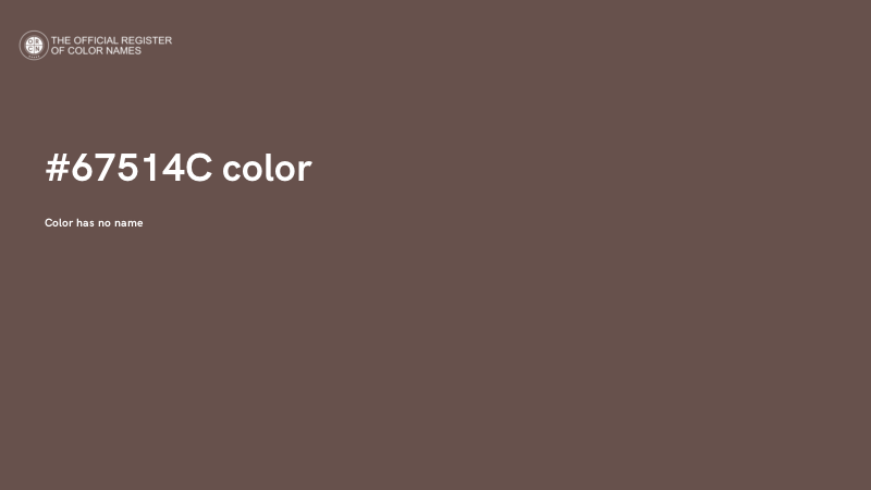 #67514C color image