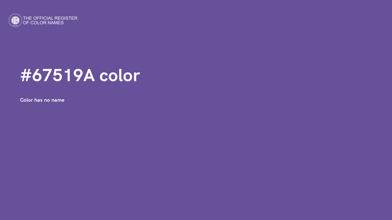 #67519A color image