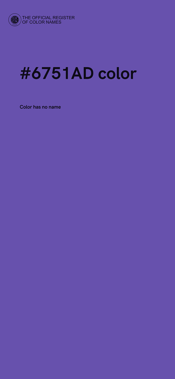 #6751AD color image