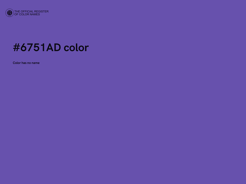 #6751AD color image