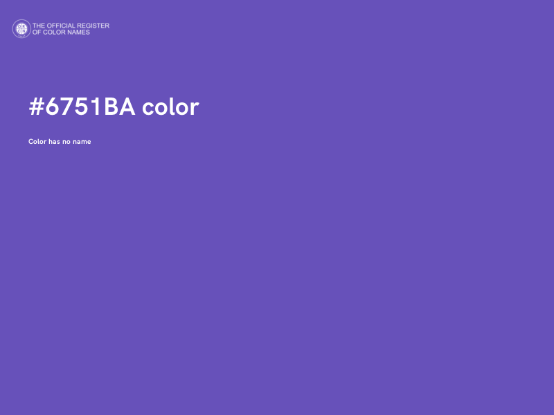 #6751BA color image