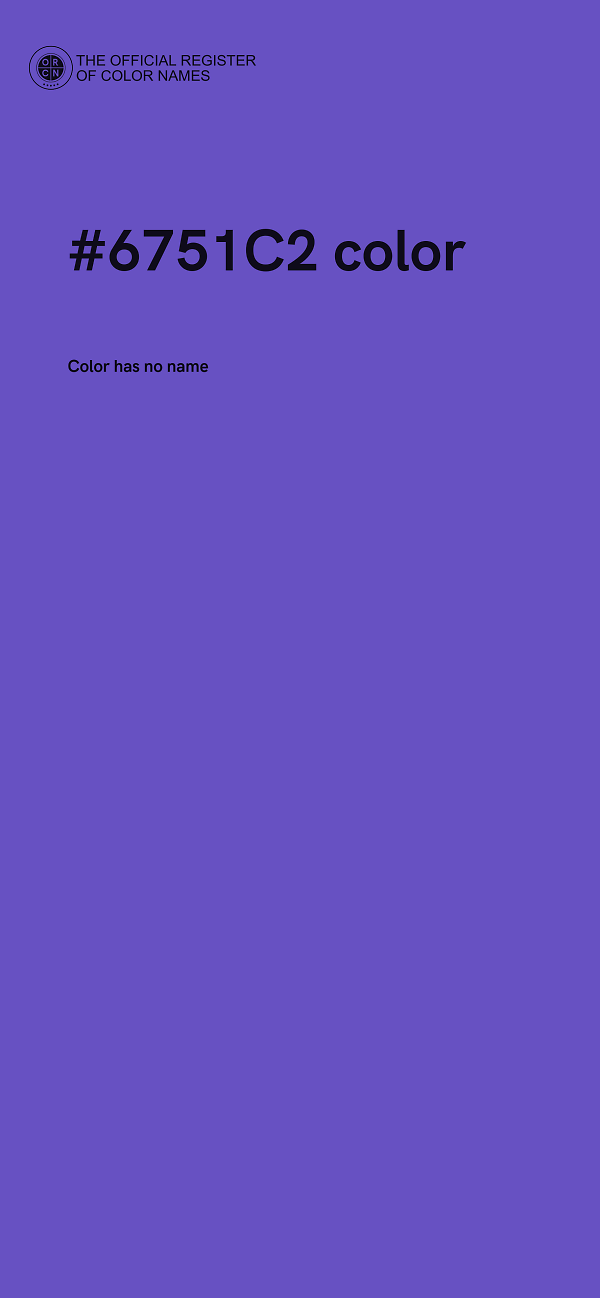#6751C2 color image