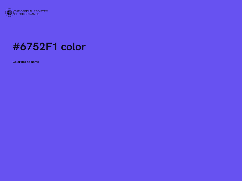#6752F1 color image