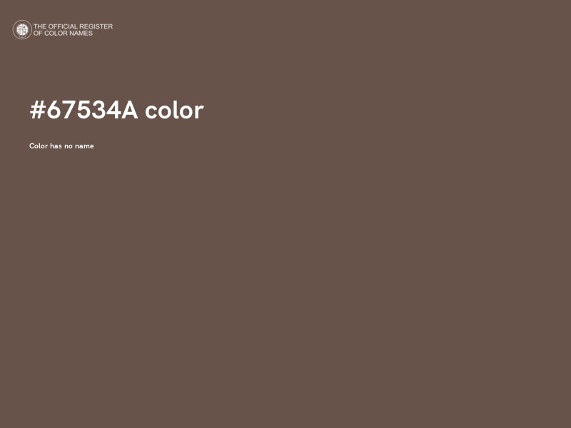 #67534A color image