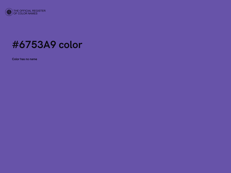 #6753A9 color image