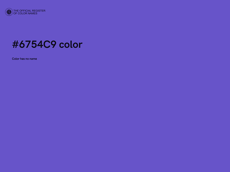 #6754C9 color image