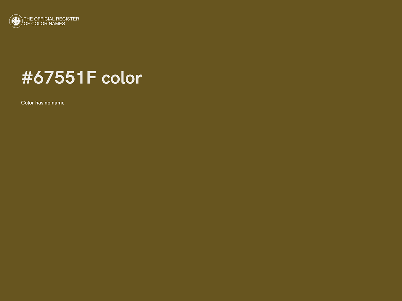 #67551F color image