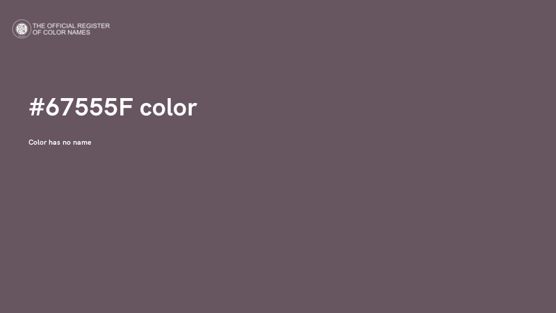 #67555F color image