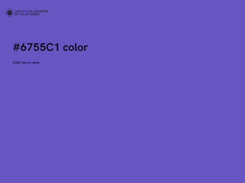 #6755C1 color image