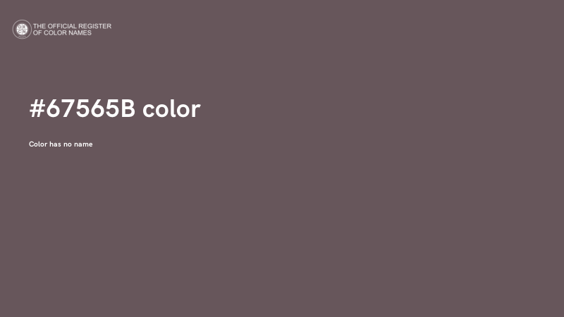 #67565B color image