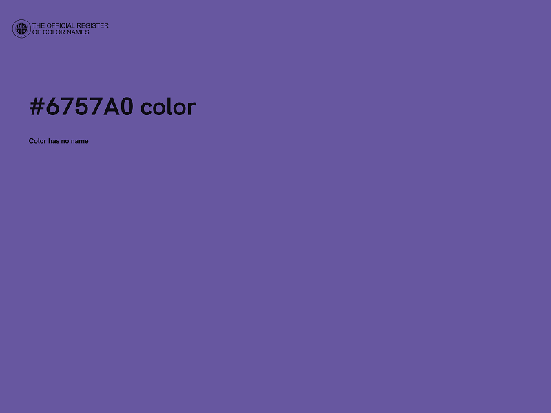 #6757A0 color image