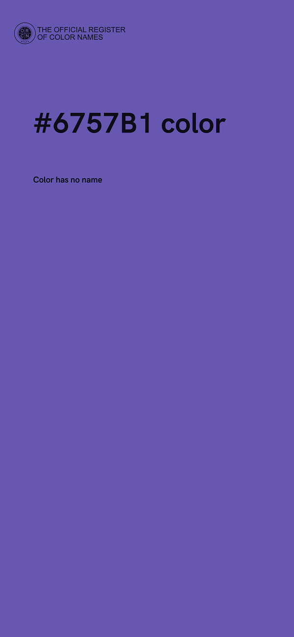 #6757B1 color image