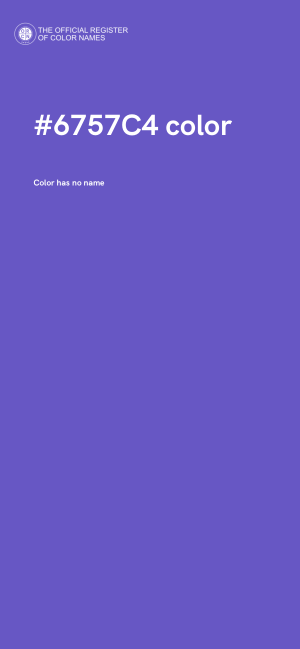 #6757C4 color image