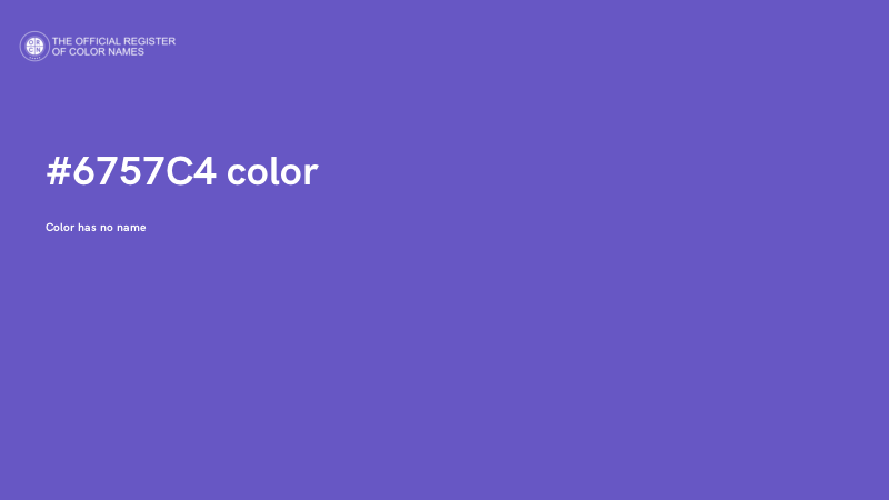#6757C4 color image