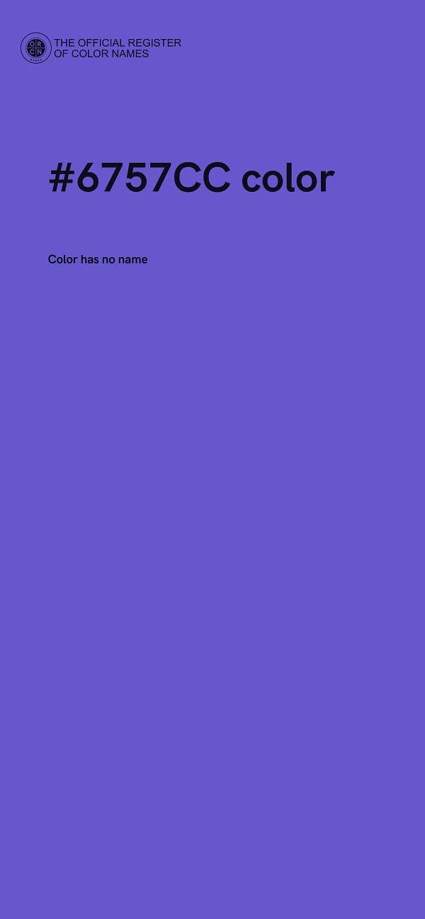 #6757CC color image