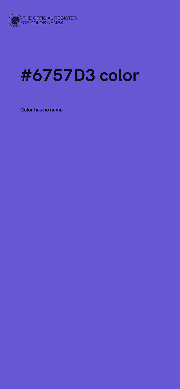 #6757D3 color image