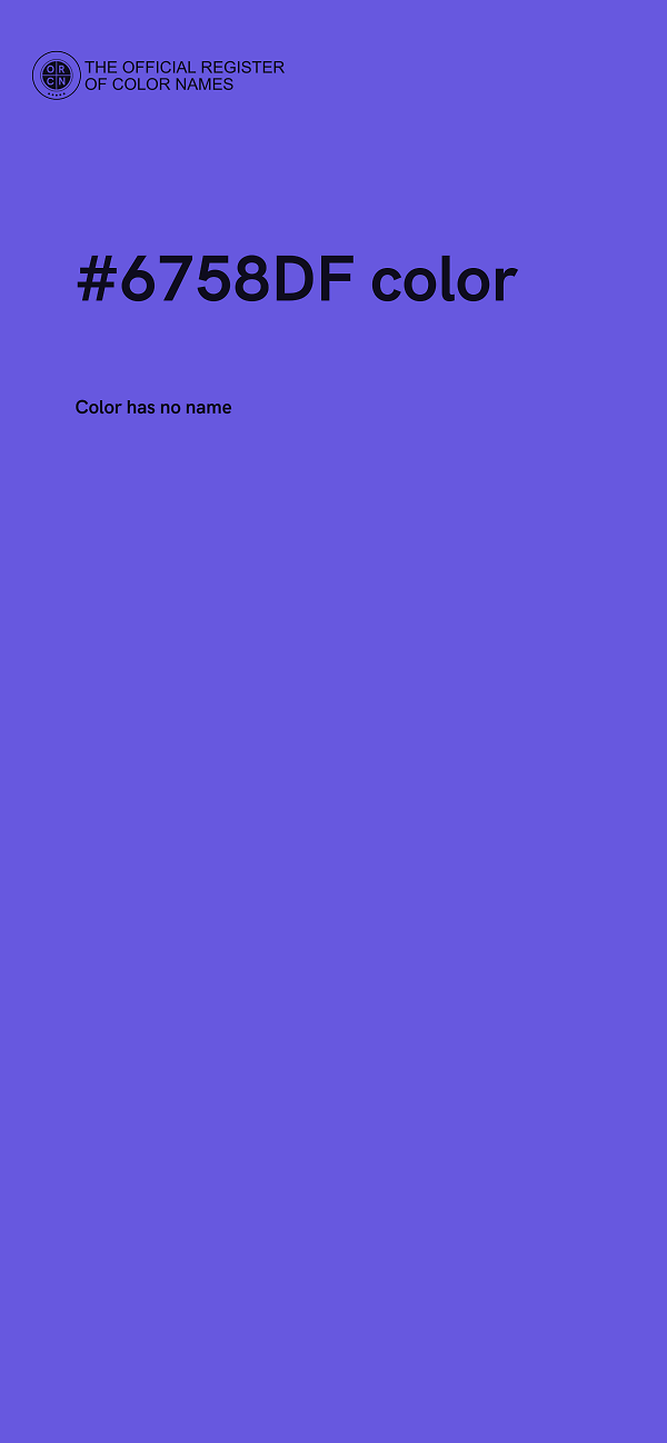 #6758DF color image
