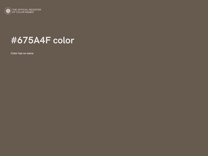 #675A4F color image