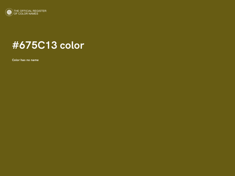 #675C13 color image