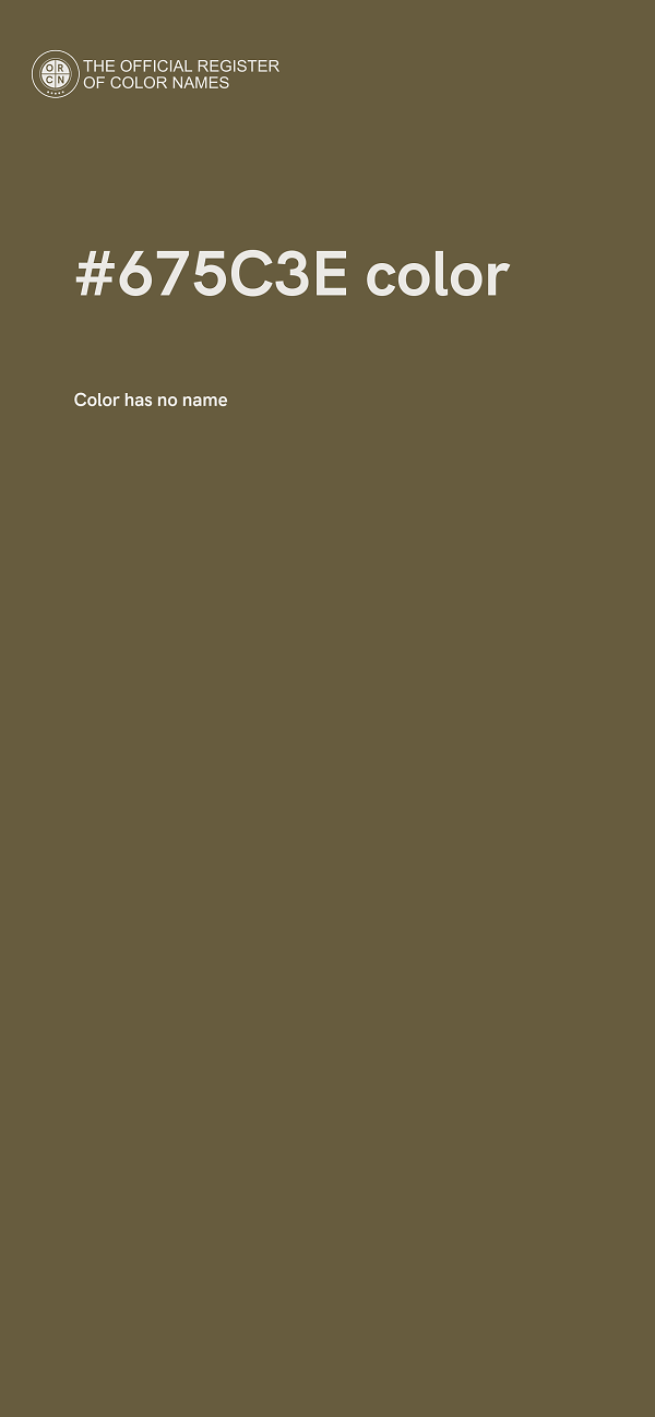 #675C3E color image