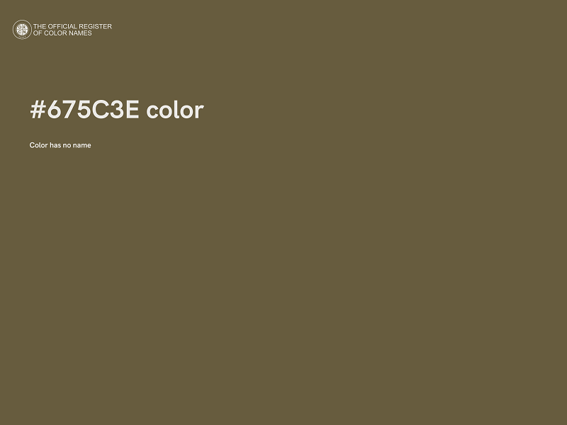 #675C3E color image