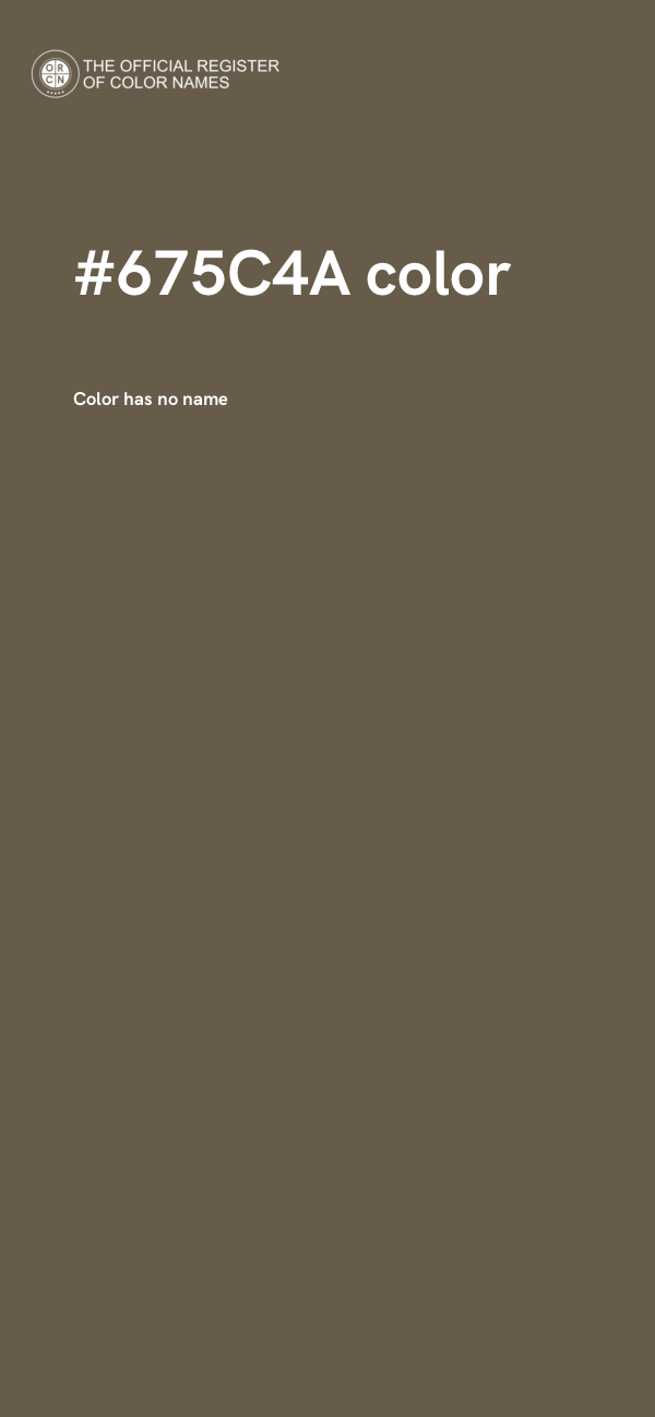 #675C4A color image