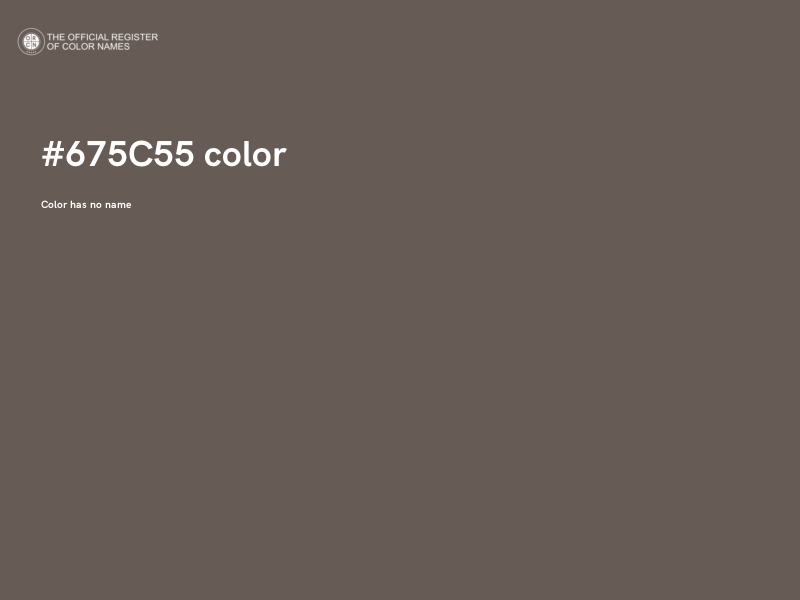 #675C55 color image