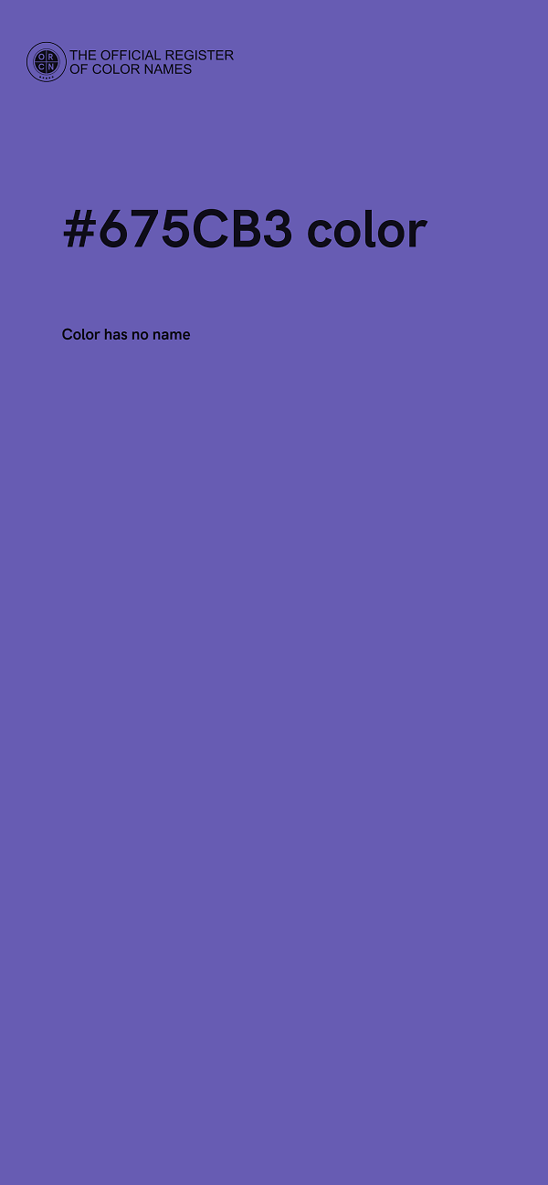 #675CB3 color image