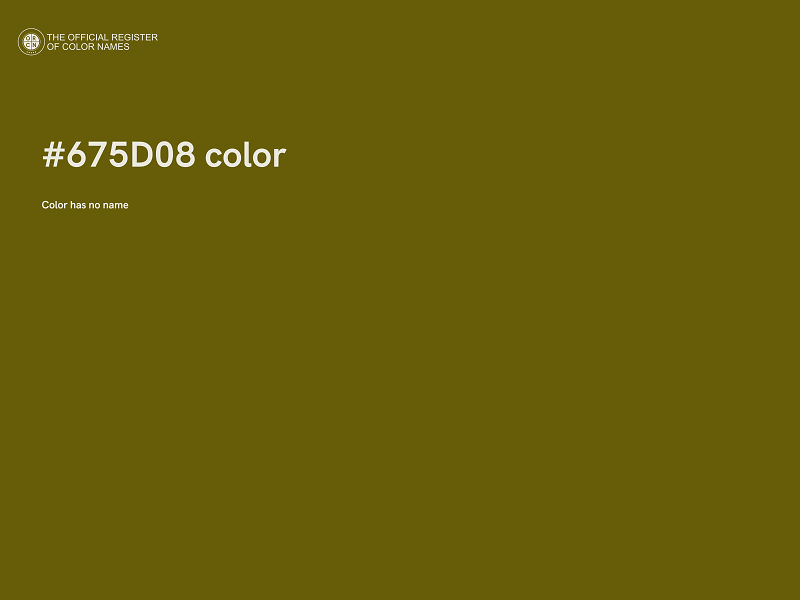 #675D08 color image