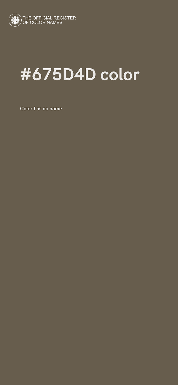 #675D4D color image