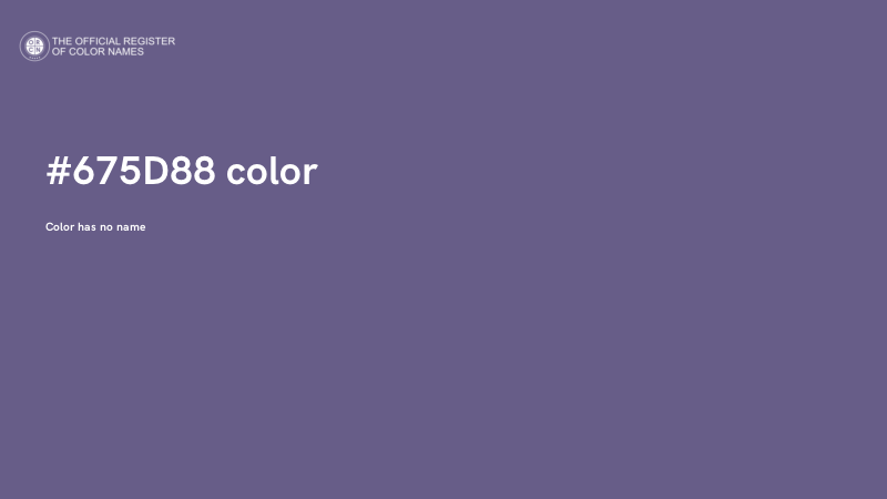 #675D88 color image