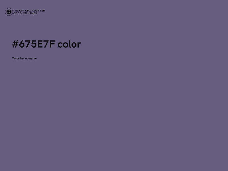 #675E7F color image