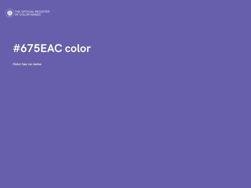 #675EAC color image