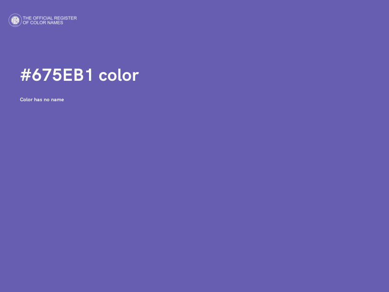 #675EB1 color image