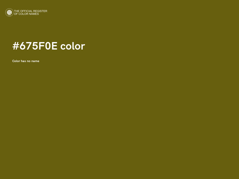 #675F0E color image