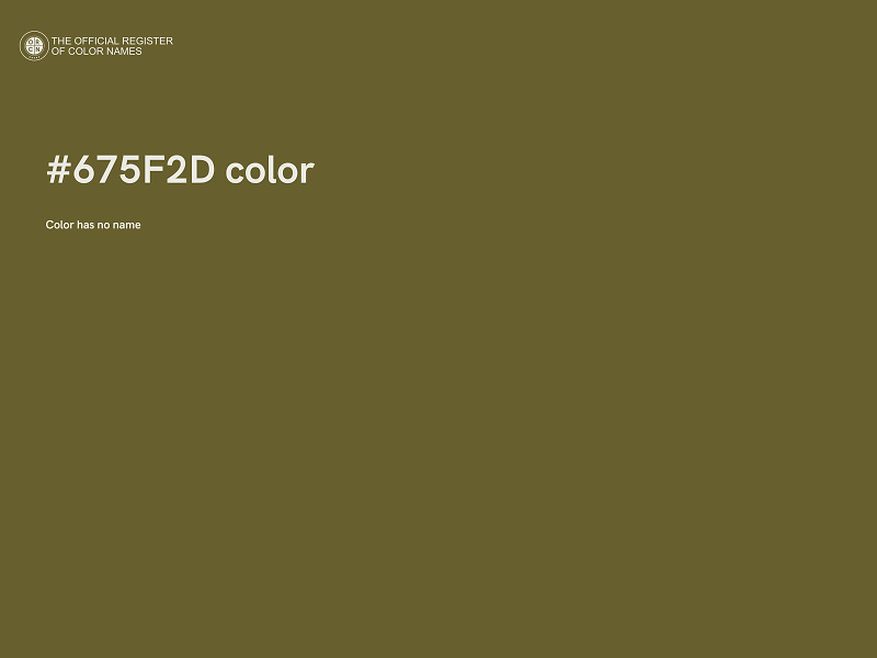 #675F2D color image