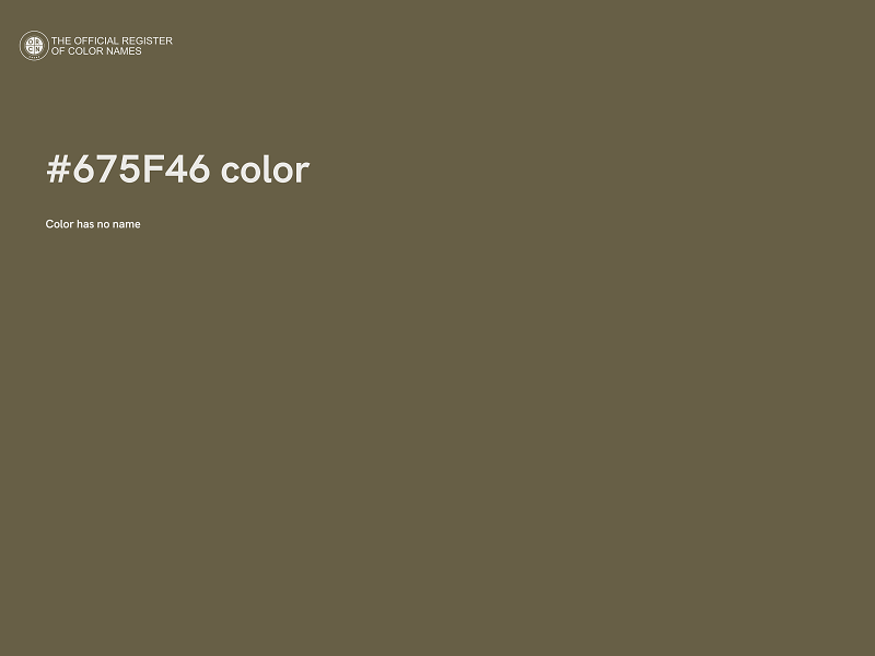 #675F46 color image