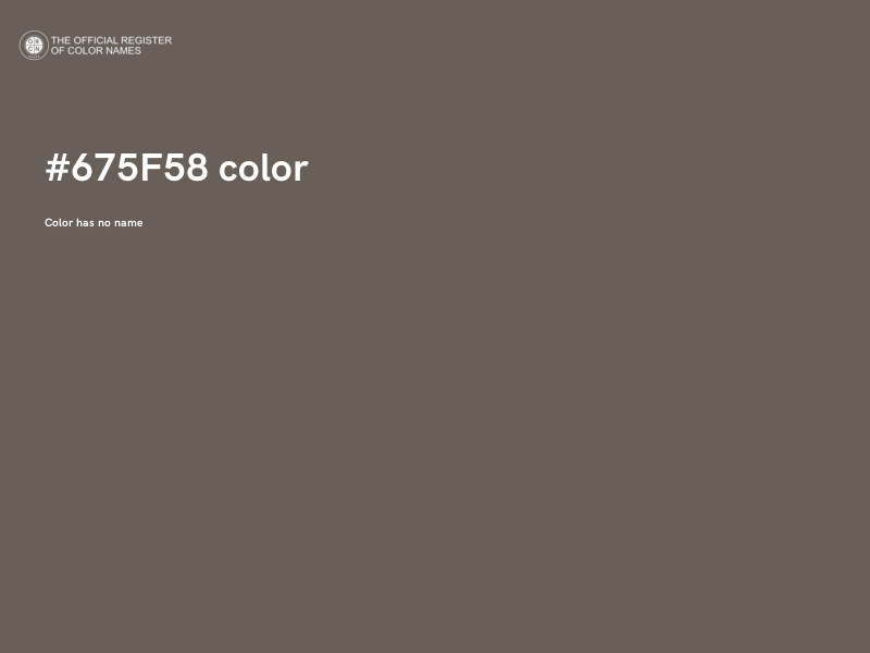 #675F58 color image