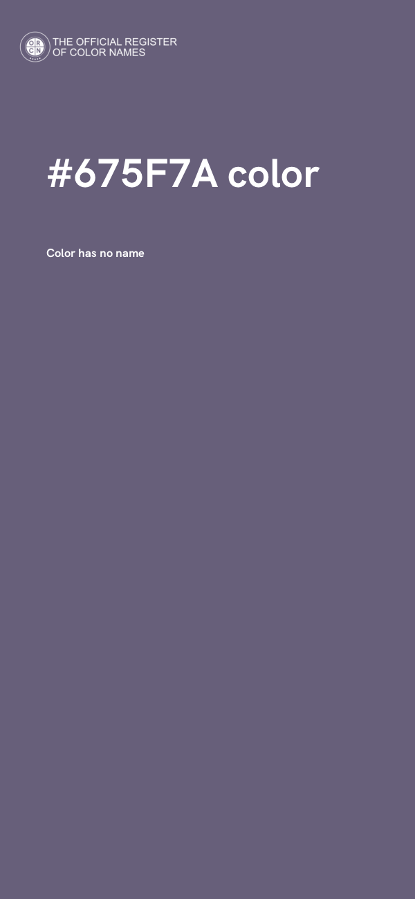 #675F7A color image