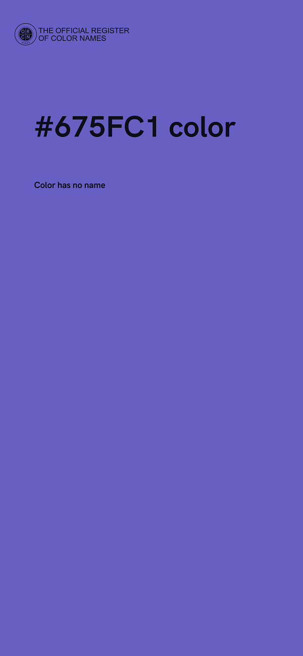 #675FC1 color image