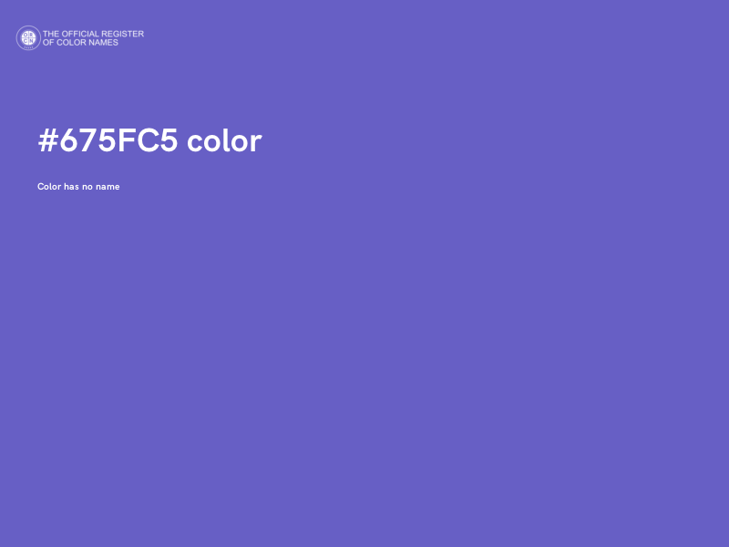#675FC5 color image