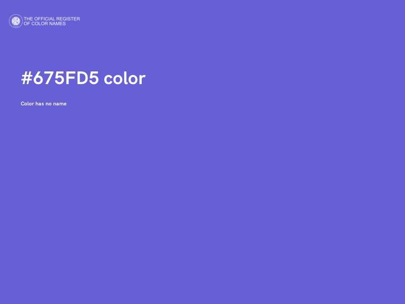#675FD5 color image