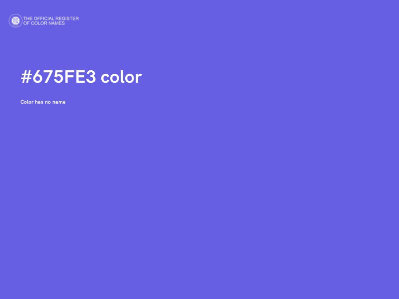 #675FE3 color image