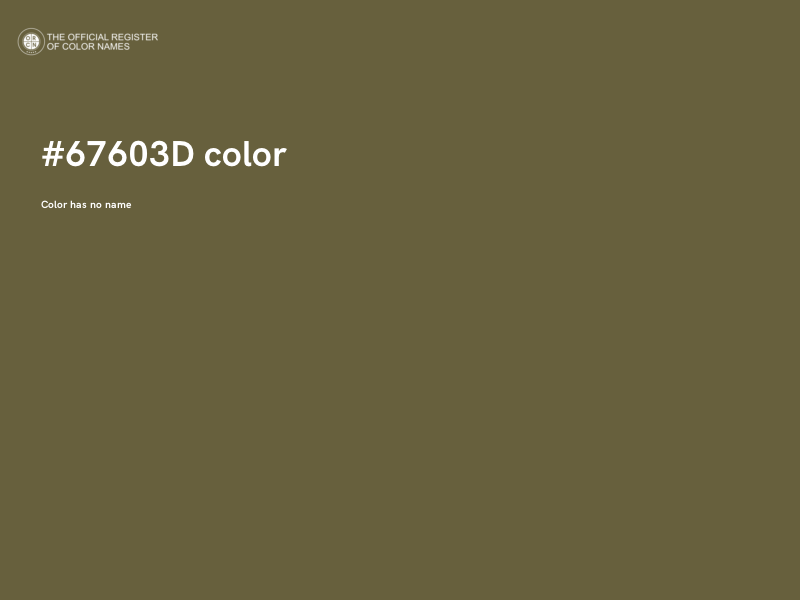 #67603D color image