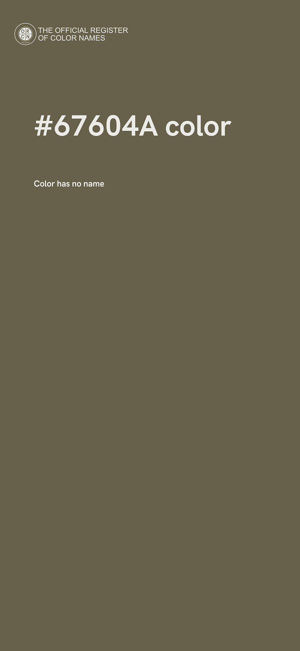 #67604A color image