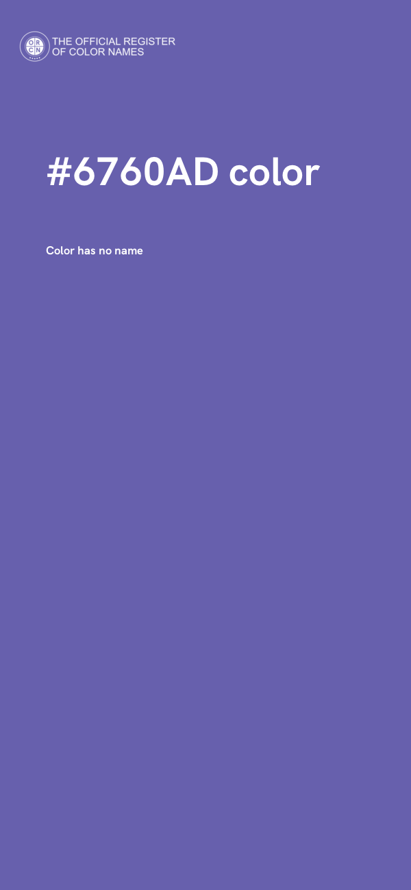 #6760AD color image